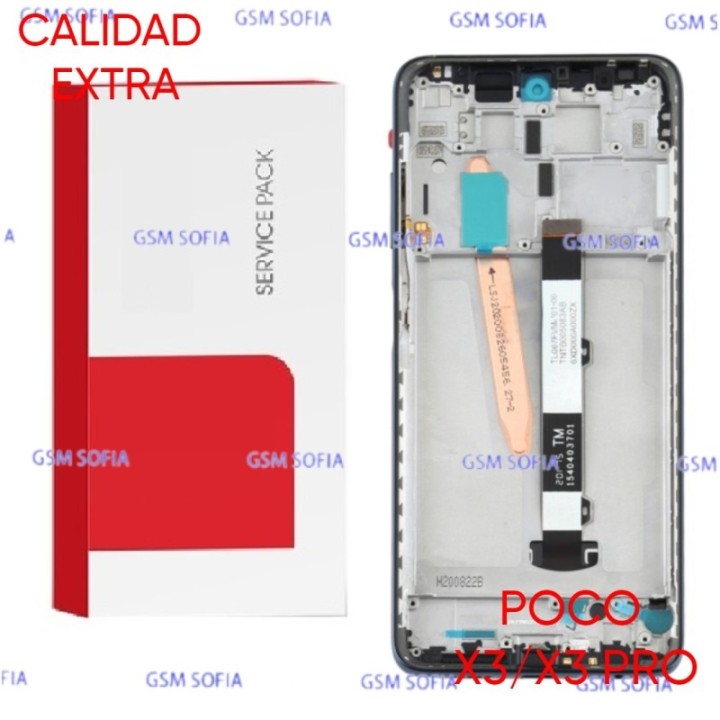 Pantalla Completa Calidad Extra Con Marco Para Pocophone X3 / Poco X3 / Poco X3 Pro